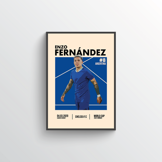 Premier League Icon Poster - Enzo Fernández