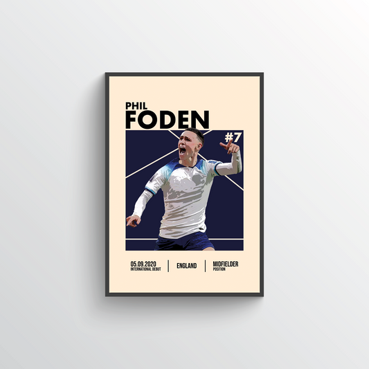 Euro 2024 Player Poster - Phil Foden