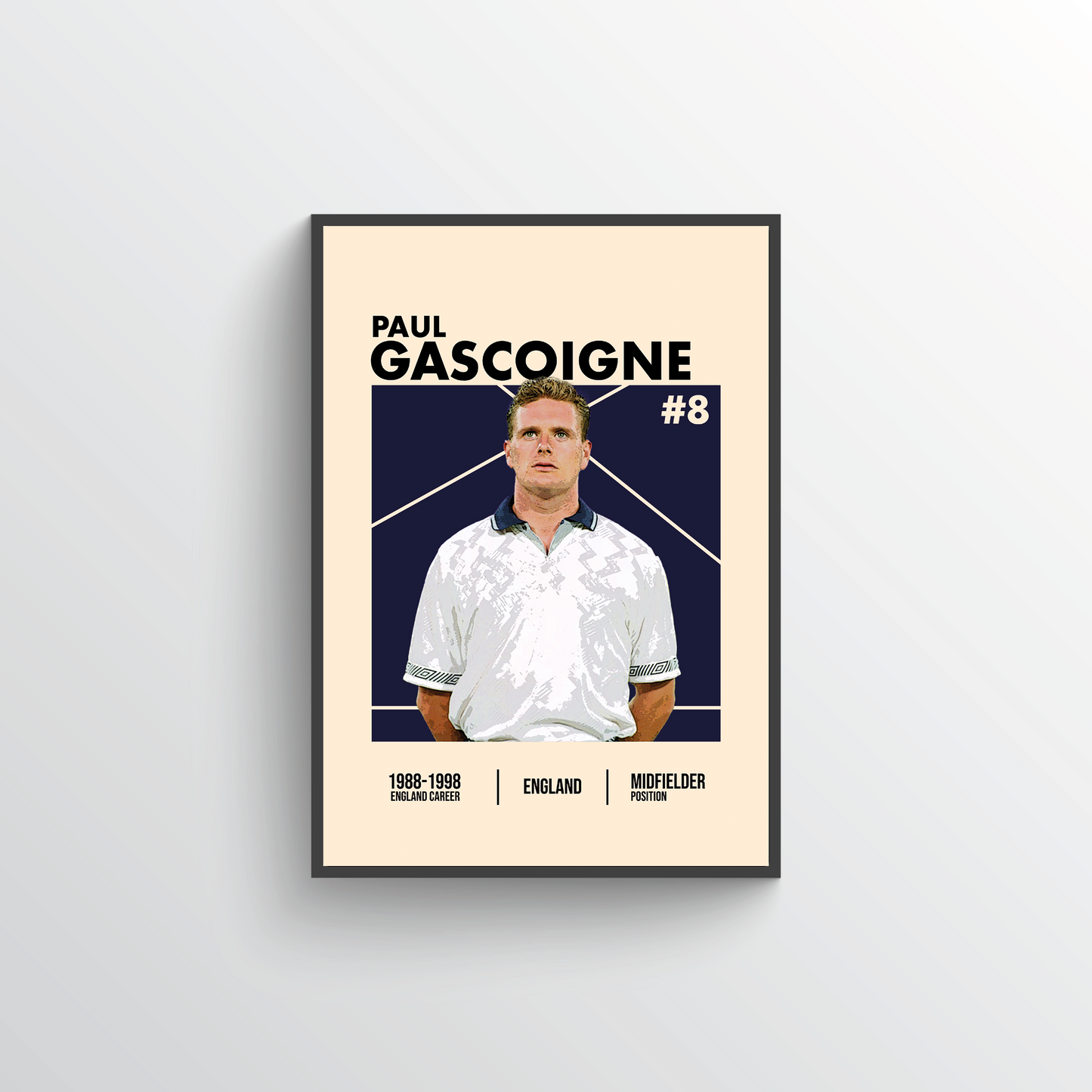 Iconic Player Poster - Paul Gascoigne