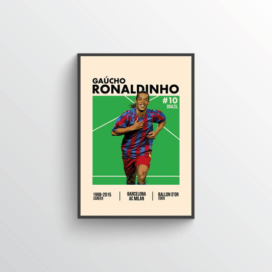 Iconic Player Poster - Ronaldinho Gaúcho