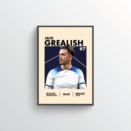 Euro 2024 Player Poster - Jack Grealish