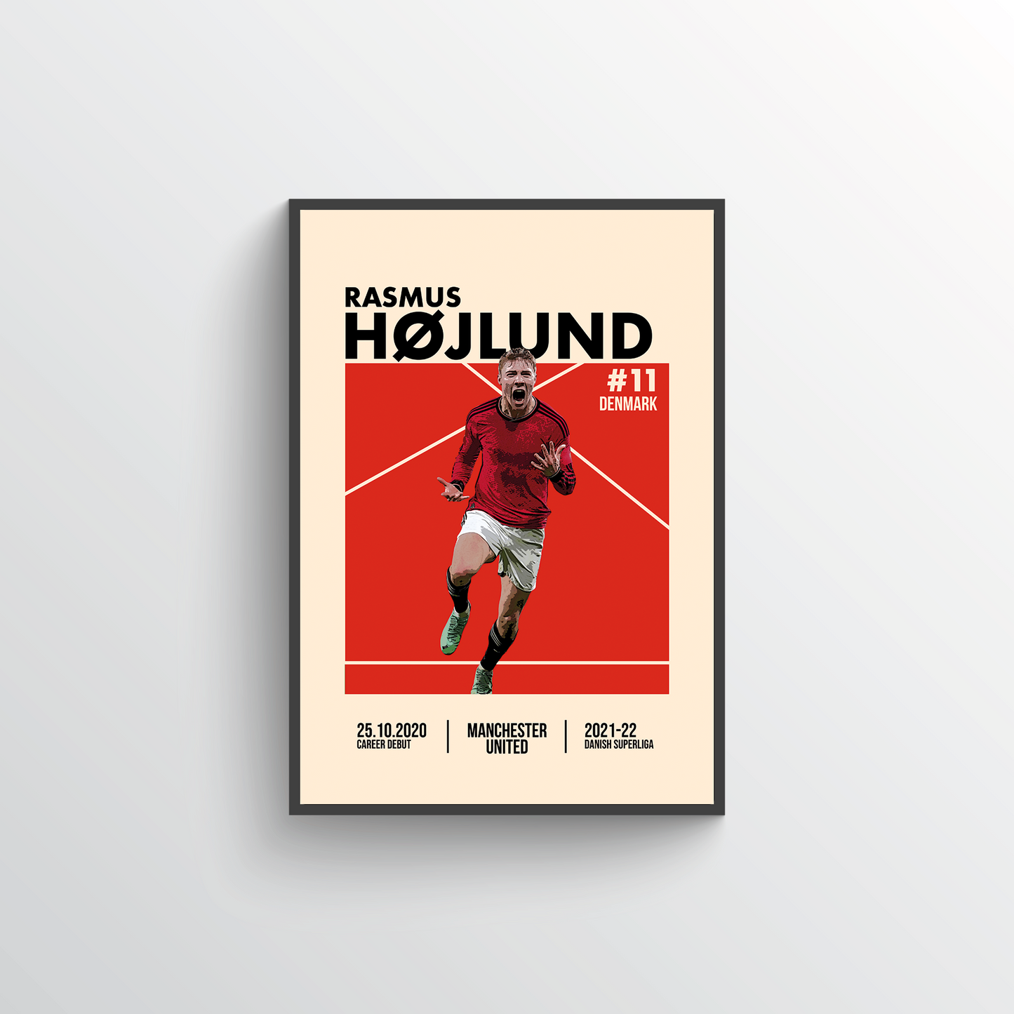 Premier League Icon Poster - Rasmus Højlund