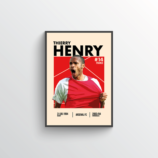 Iconic Player Poster - Thierry Henry