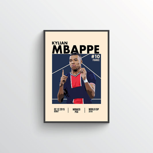 Rest of the World Icon Poster - Kylian Mbappé