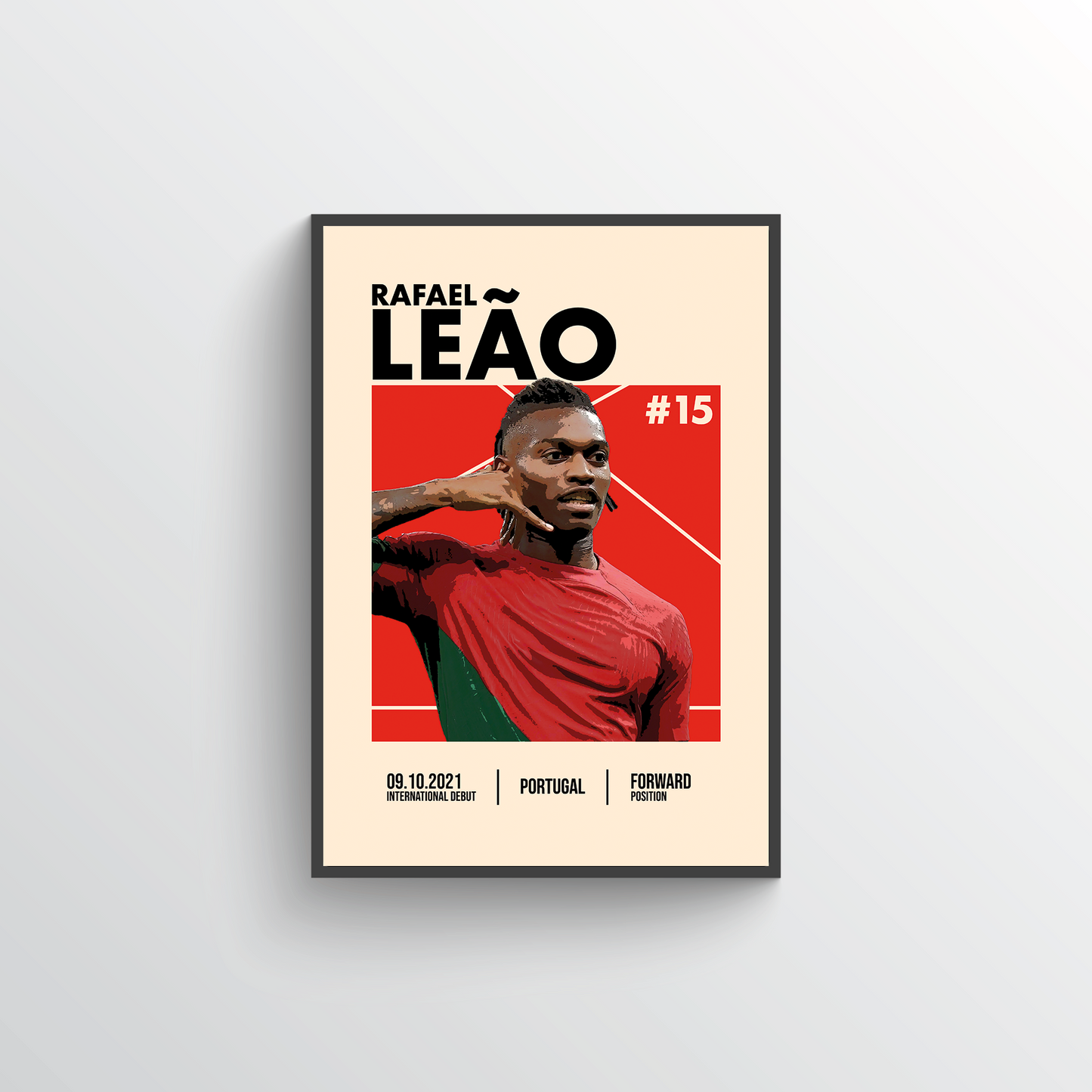 Euro 2024 Player Poster - Rafael Leão