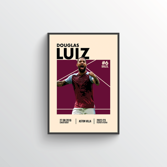 Premier League Icon Poster - Douglas Luiz