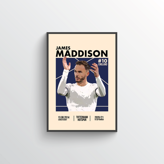 Premier League Icon Poster - James Maddison