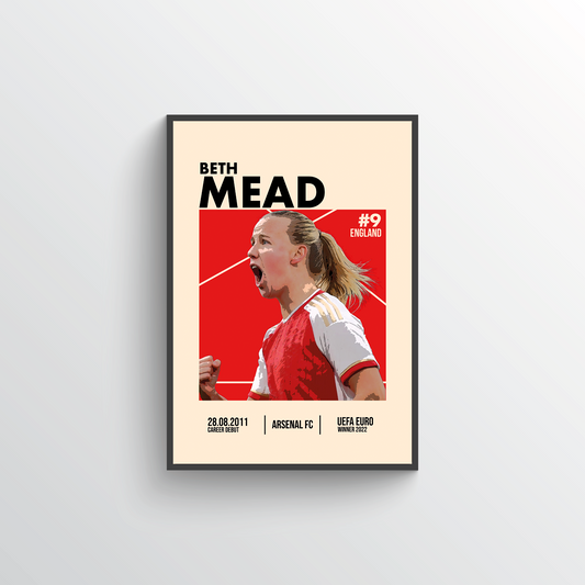 Female Football Icon Poster - Beth Mead