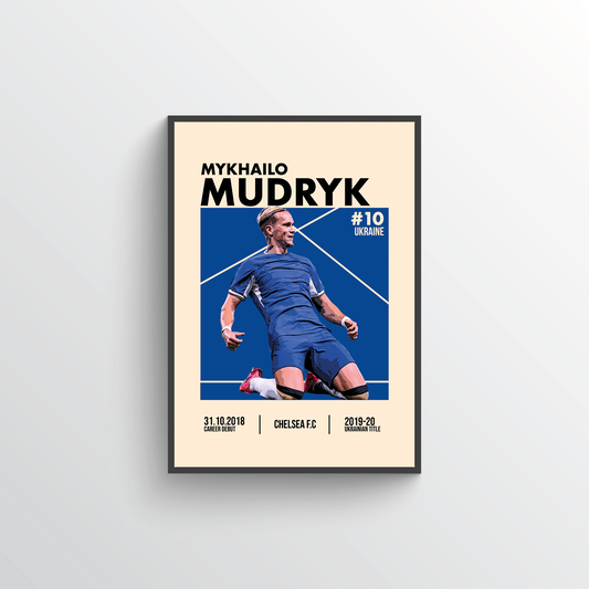 Premier League Icon Poster - Mykhailo Mudryk