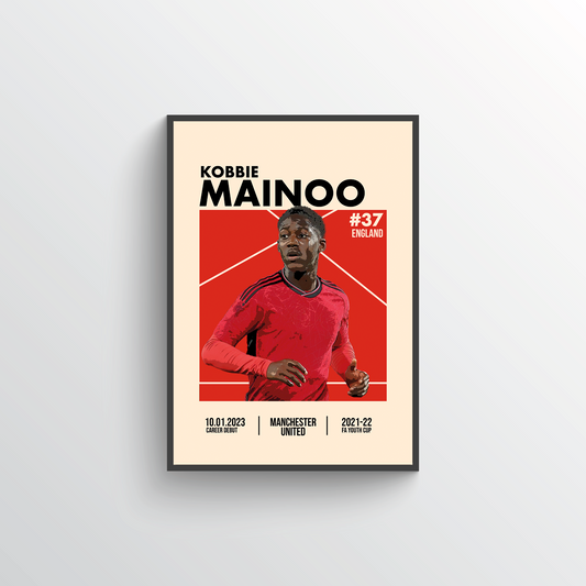 Premier League Icon Poster - Kobbie Mainoo