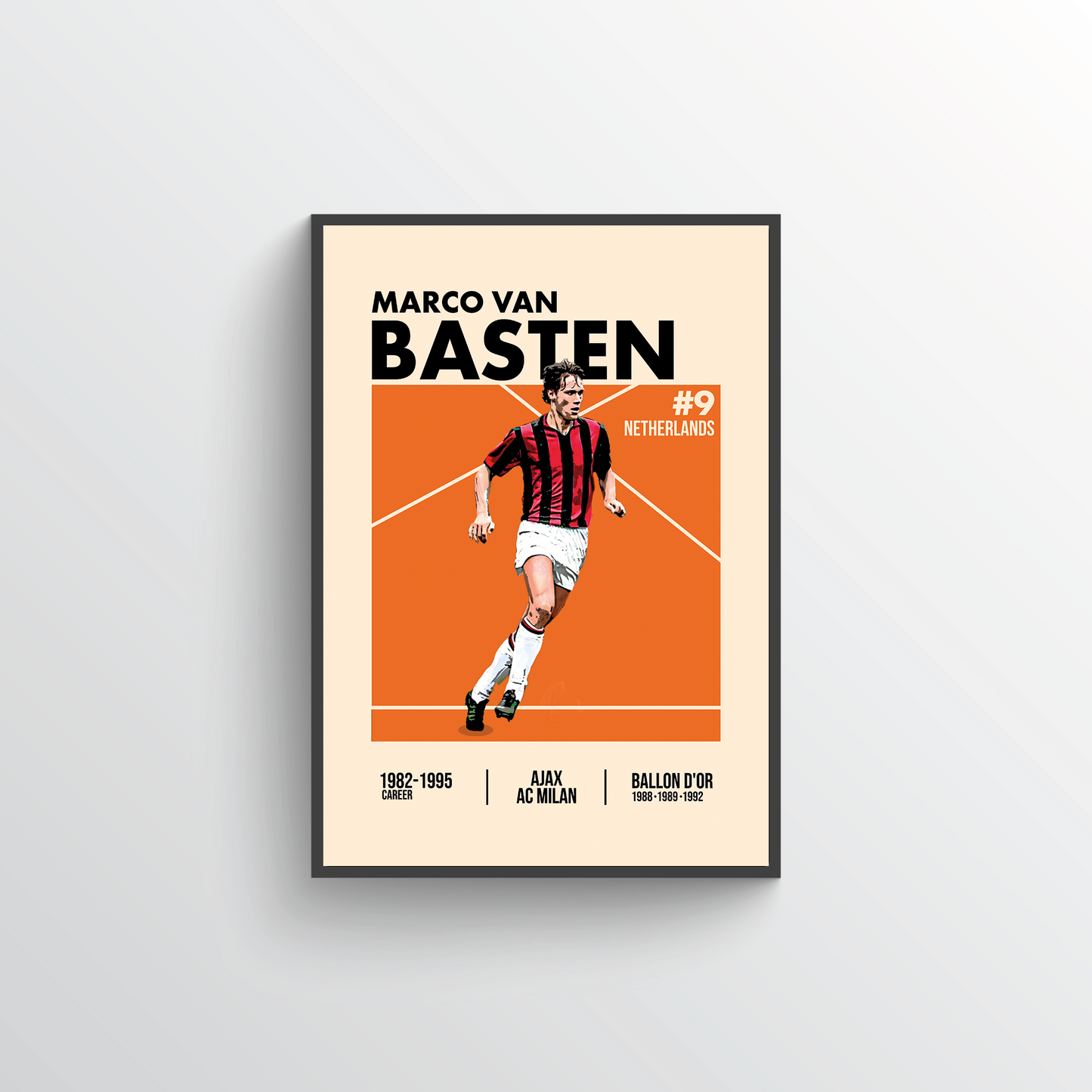 Iconic Player Poster - Marco Van Basten