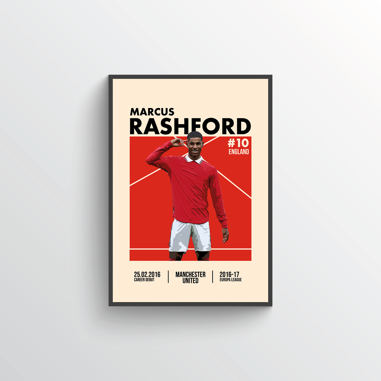 Premier League Icon Poster - Marcus Rashford