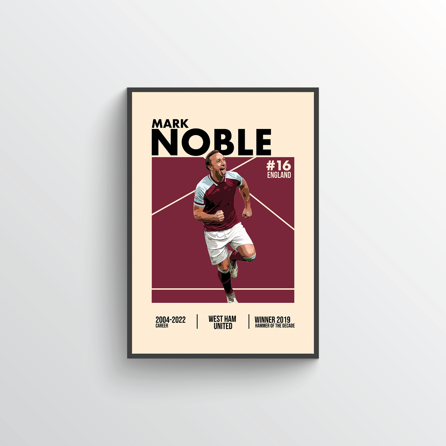 Premier League Icon Poster - Mark Noble