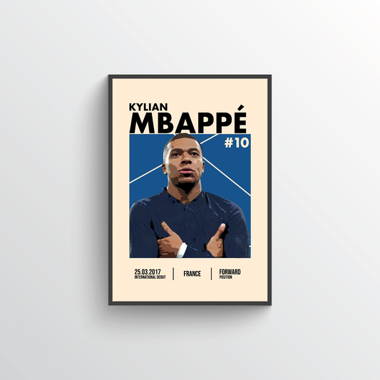 Euro 2024 Player Poster - Kylian Mbappé