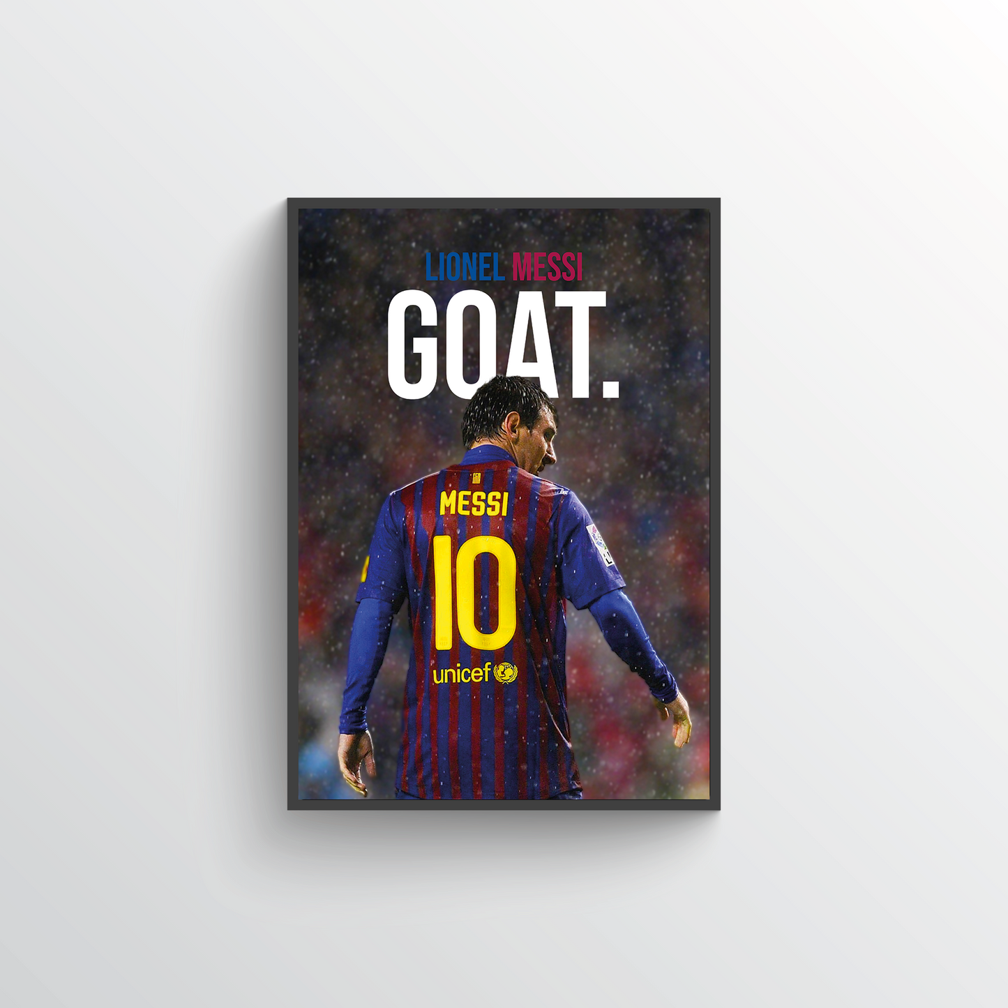 Lionel Messi GOAT Poster