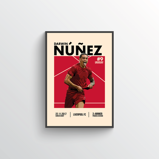 Premier League Icon Poster - Darwin Núñez