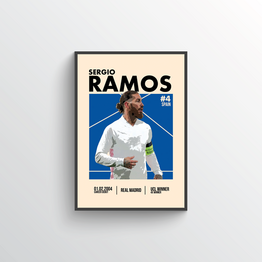 Rest of the World Icon Poster - Sergio Ramos