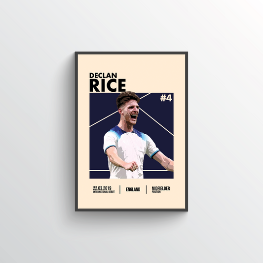 Euro 2024 Player Poster - Declan Rice