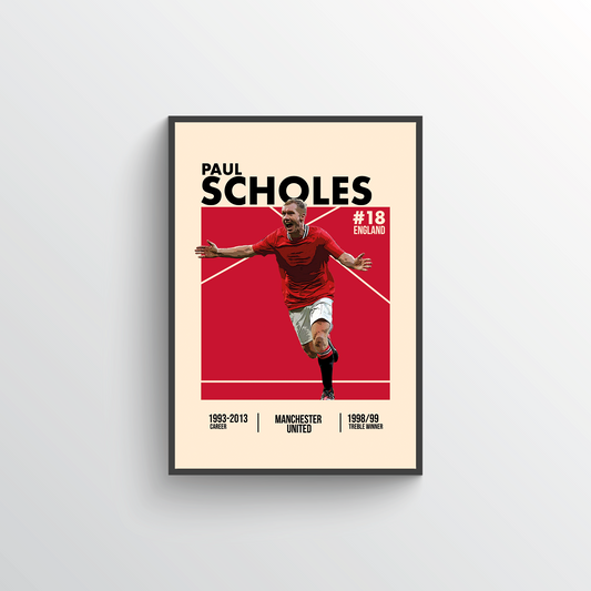 Iconic Player Poster - Paul Scholes