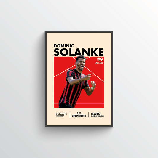 Premier League Icon Poster - Dominic Solanke