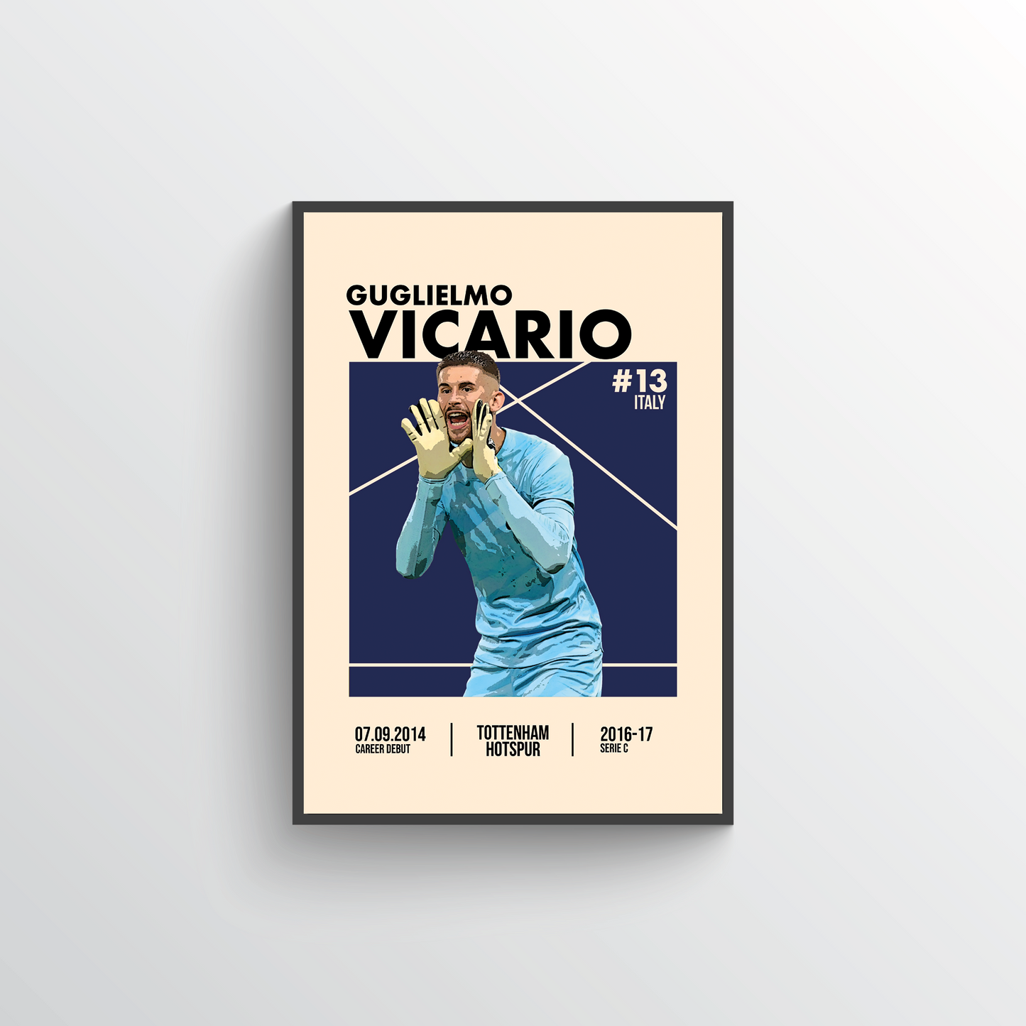 Premier League Icon Poster - Guglielmo Vicario