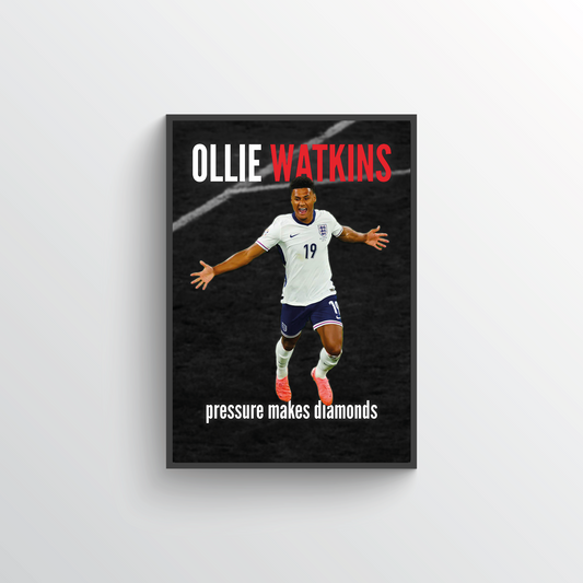 Ollie Watkins Pressure Makes Diamonds Poster