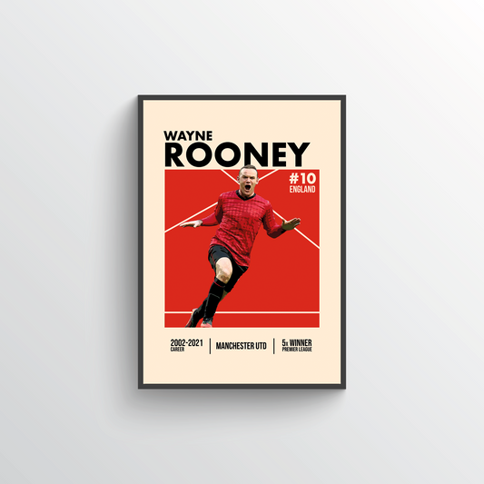 Iconic Player Poster - Wayne Rooney