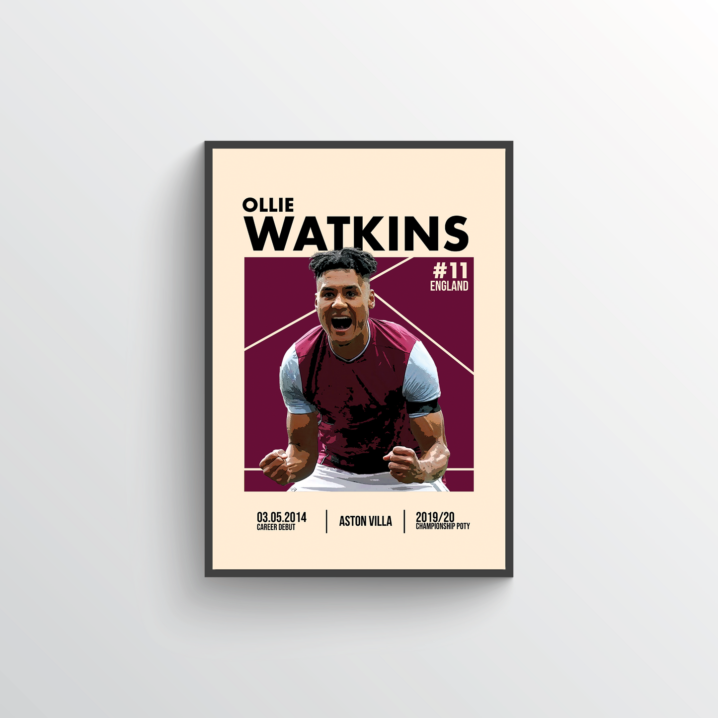 Premier League Icon Poster - Ollie Watkins