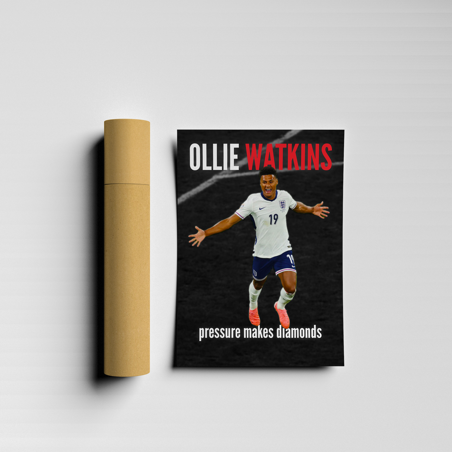 Ollie Watkins Pressure Makes Diamonds Poster